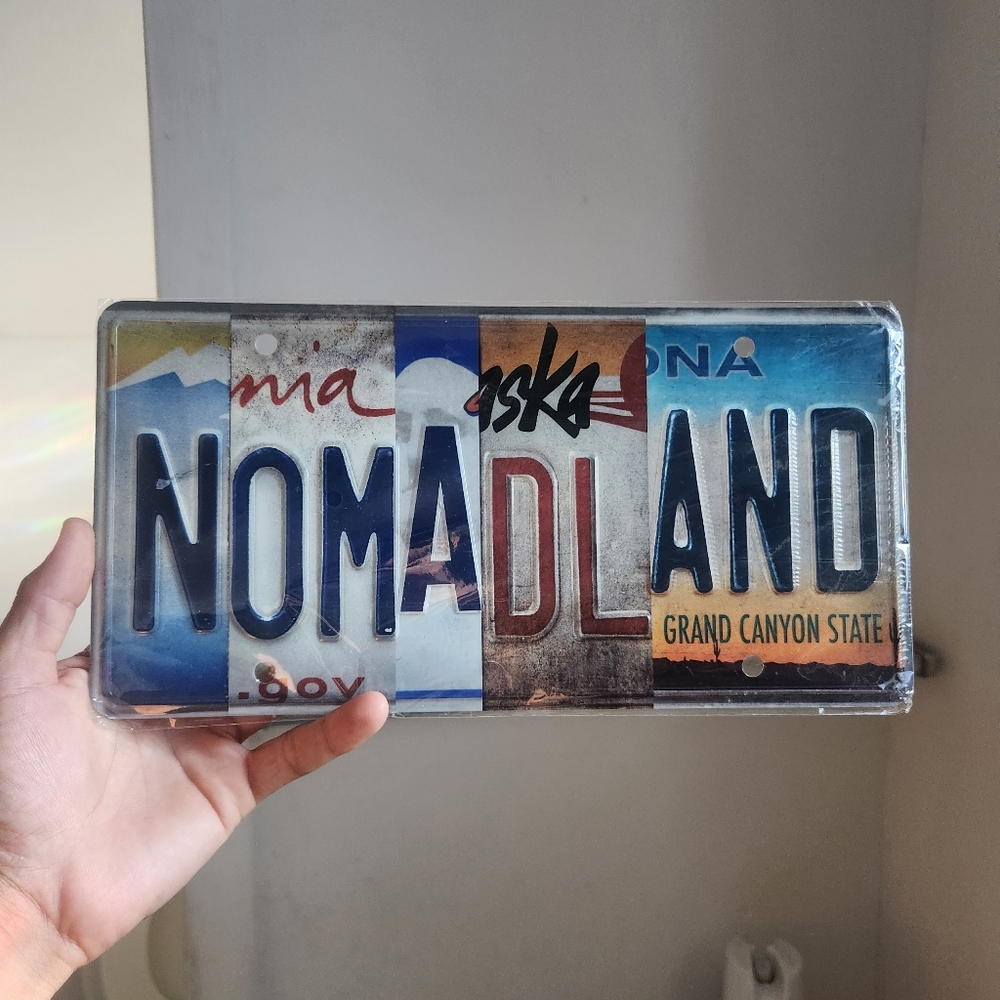 NOMADLAND movie license plate